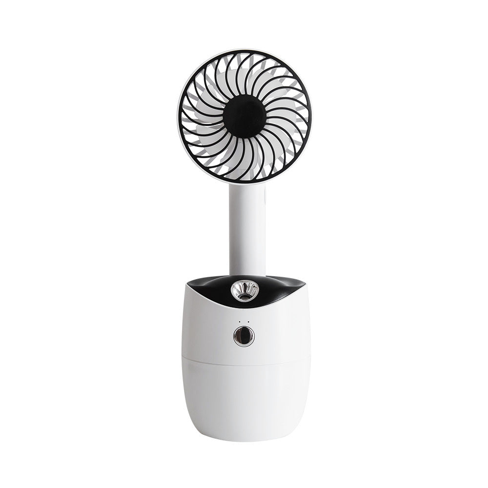 "USB Mini Humidifier Fan – Portable 2-in-1 Cooler & Moisturizer" 