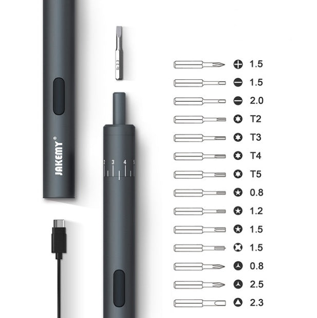 ‎"Pen-Type Mini Electric Screwdriver Set – USB Rechargeable" ‎