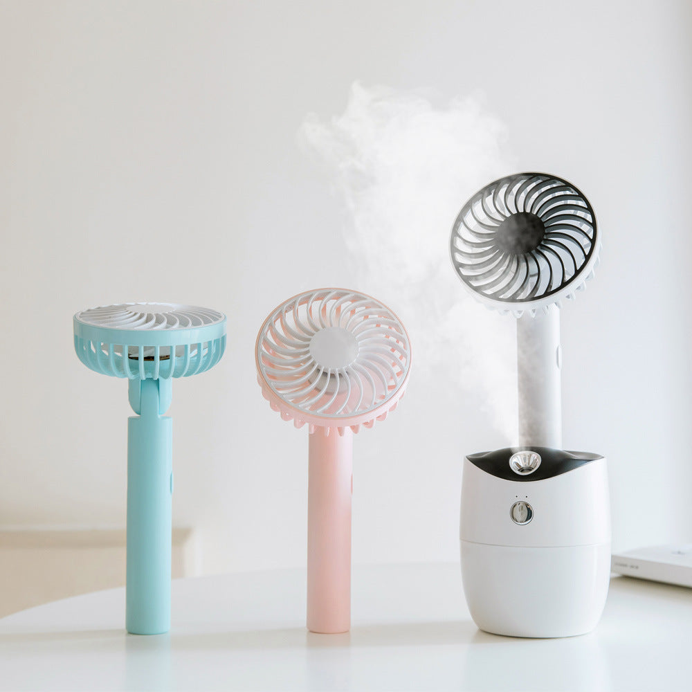 ‎"USB Mini Humidifier Fan – Portable 2-in-1 Cooler & Moisturizer" ‎