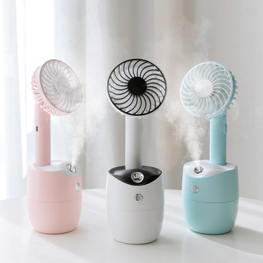 ‎"USB Mini Humidifier Fan – Portable 2-in-1 Cooler & Moisturizer" ‎